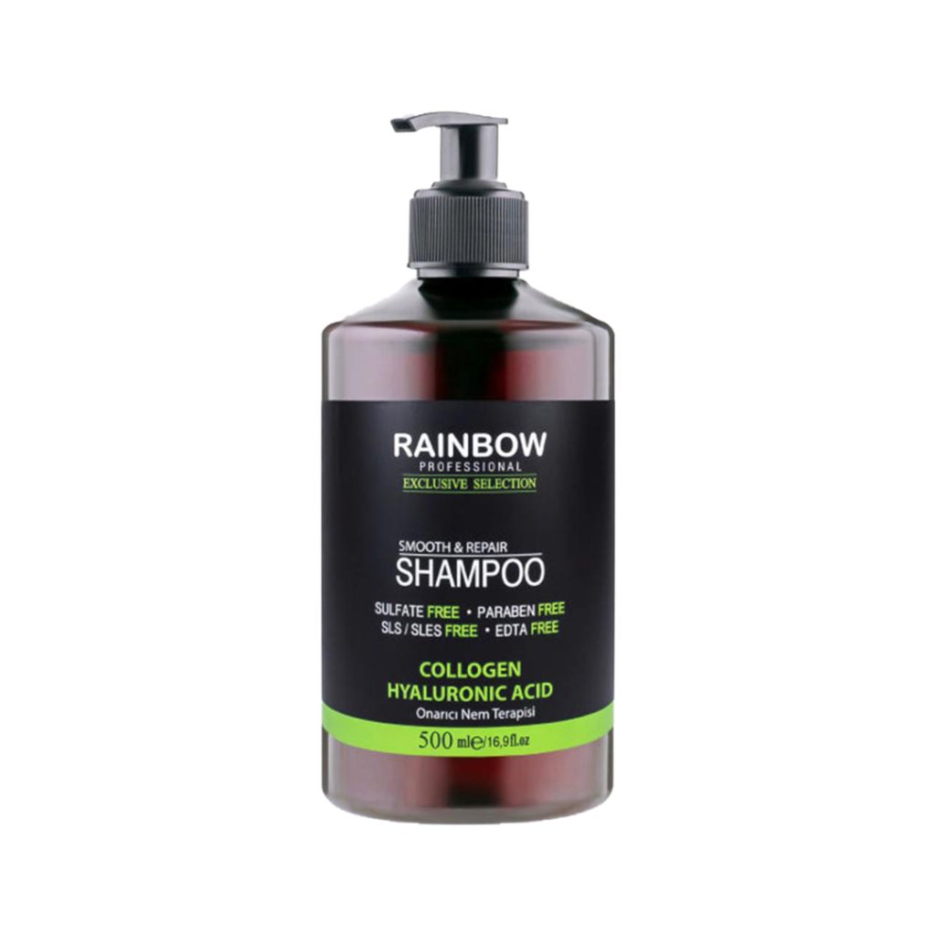 شامپو کلاژن و هیالورونیک اسید رینبو سبز رنگ RAINBOW COLLAGEN & HYALURONIC ACID SHAMPOO